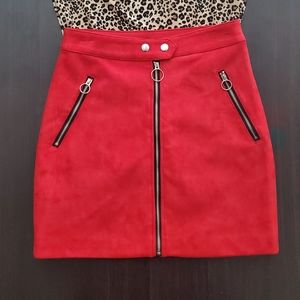 Red Velvet Forever 21 Skirt